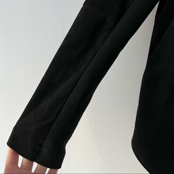 🍉 BB Dakota Wade Black Faux Suede Jacket XS - Picture 4 of 16